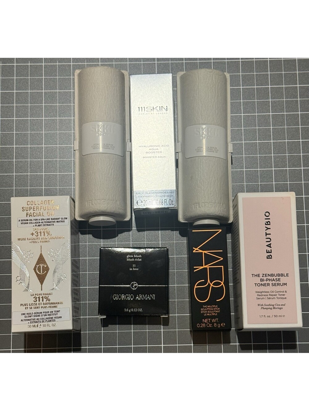Lux Bundle! Rare -SKKN | 111SKIN | Charlotte Tilbury | NARS | Armani | BeautyBio